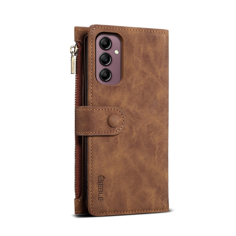 For Samsung Galaxy S23 FE 5G ESEBLE Retro Frosted RFID Flip Leather Phone Case(Brown) - Galaxy S23 FE 5G Cases by ESEBLE | Online Shopping UK | buy2fix