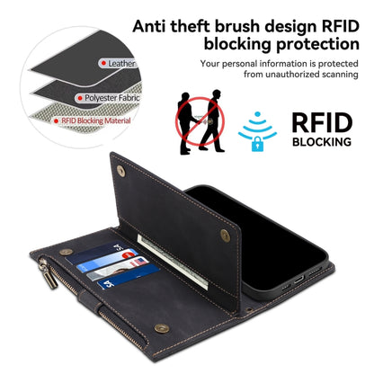 For Samsung Galaxy A35 5G ESEBLE Retro Frosted RFID Flip Leather Phone Case(Black) - Galaxy Phone Cases by ESEBLE | Online Shopping UK | buy2fix