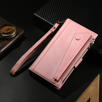 For Samsung Galaxy M15 / F15 ESEBLE Retro Frosted RFID Flip Leather Phone Case(Rose Gold) - Galaxy Phone Cases by ESEBLE | Online Shopping UK | buy2fix
