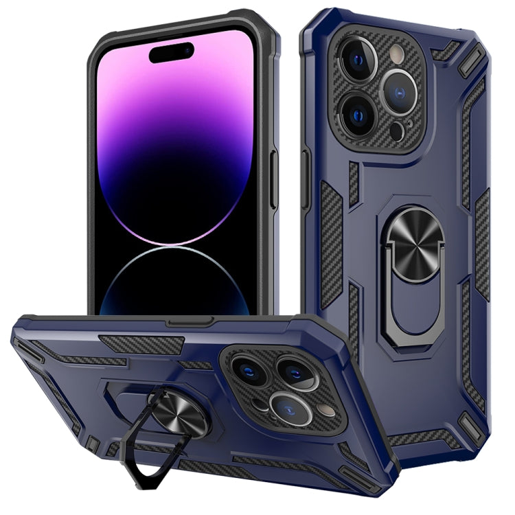 For iPhone 15 Pro Max Warship Armor 2 in 1 Shockproof Phone Case(Royal Blue) by buy2fix