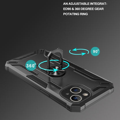 For iPhone 15 Plus Warship Armor 2 in 1 Shockproof Phone Case(Black) - iPhone 15 Plus Cases by buy2fix | Online Shopping UK | buy2fix