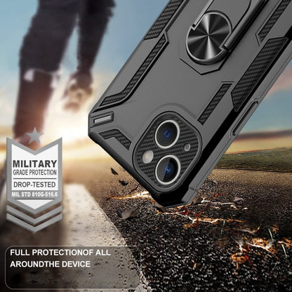 For iPhone 15 Plus Warship Armor 2 in 1 Shockproof Phone Case(Black) - iPhone 15 Plus Cases by buy2fix | Online Shopping UK | buy2fix