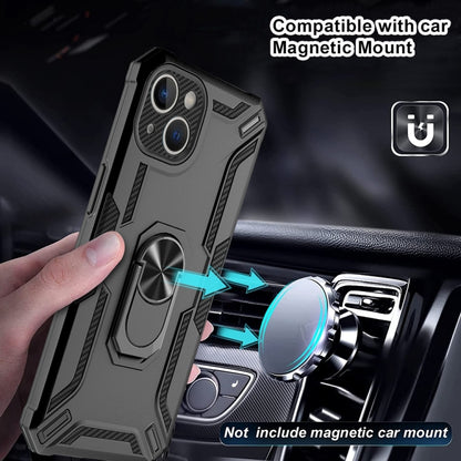 For iPhone 15 Warship Armor 2 in 1 Shockproof Phone Case(Rose Gold) - iPhone 15 Cases by buy2fix | Online Shopping UK | buy2fix