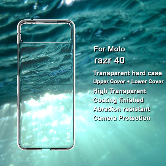 For Motorola Moto razr 40 IMAK Wing II Wear-resisting Crystal Protective Case by imak