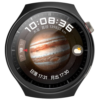 For Huawei Watch 4 Pro Half Coverage Hollowed Watch Protective Case + Hydrogel Film Set(Black) by buy2fix