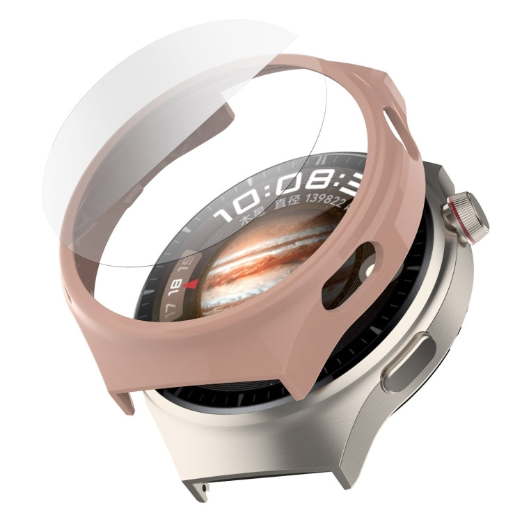 For Huawei Watch 4 Pro Half Coverage Hollowed Watch Protective Case + Hydrogel Film Set(Black) by buy2fix