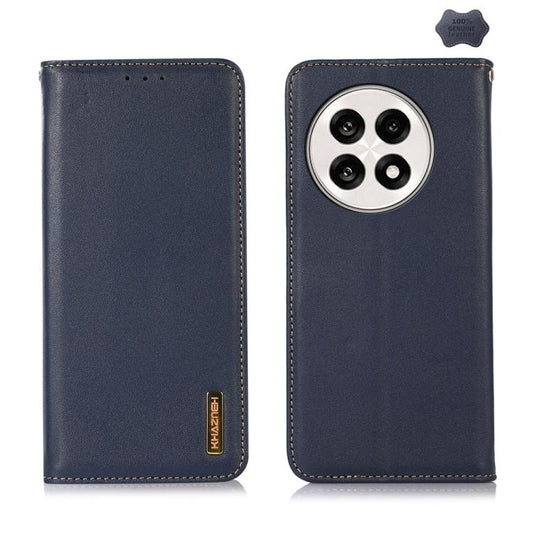 For OnePlus Ace 5 Pro / Ace 5 / 13R KHAZNEH Nappa Top Layer Cowhide Leather Phone Case(Blue) - Ace 5 Cases by buy2fix | Online Shopping UK | buy2fix