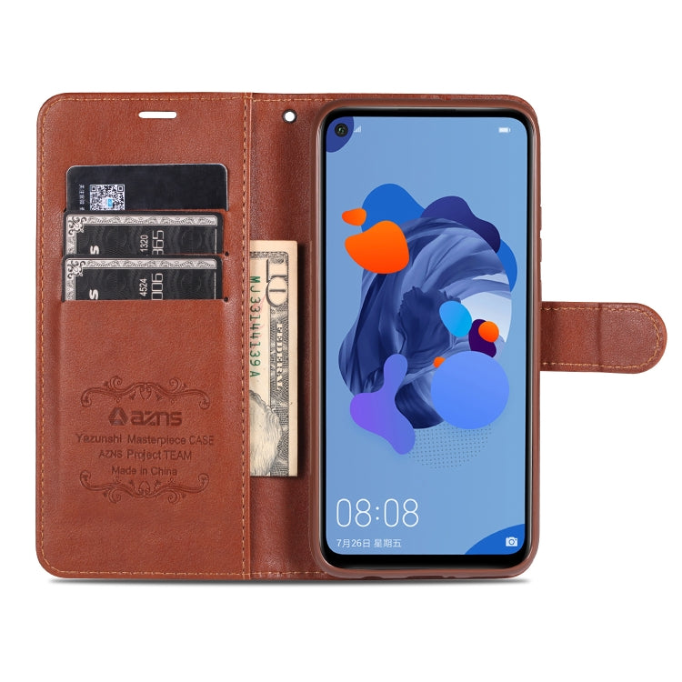 For Huawei Mate 30 Lite / Nova 5i Pro AZNS Sheepskin Texture Horizontal Flip Leather Case with Holder & Card Slots & Wallet(Brown) - Huawei Cases by AZNS | Online Shopping UK | buy2fix