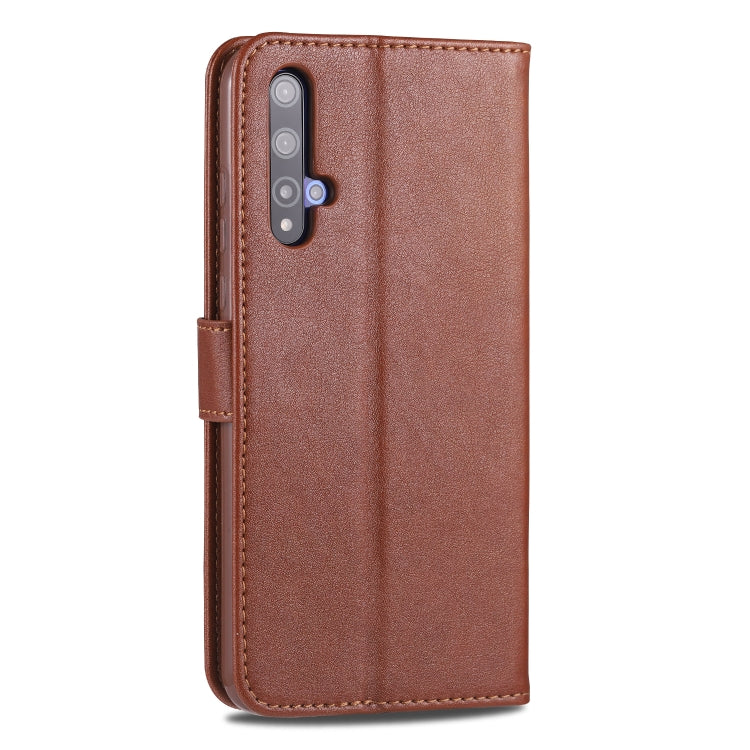 For Huawei Nova 5 / 5 Pro AZNS Sheepskin Texture Horizontal Flip Leather Case with Holder & Card Slots & Wallet(Brown) - Huawei Cases by AZNS | Online Shopping UK | buy2fix