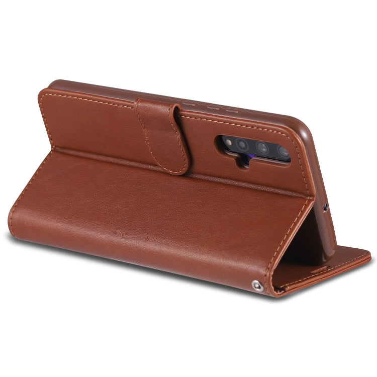 For Huawei Nova 5 / 5 Pro AZNS Sheepskin Texture Horizontal Flip Leather Case with Holder & Card Slots & Wallet(Brown) - Huawei Cases by AZNS | Online Shopping UK | buy2fix