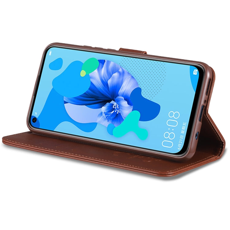 For Huawei Nova 5i / P20 Lite(2019) AZNS Sheepskin Texture Horizontal Flip Leather Case with Holder & Card Slots & Wallet(Black) - Huawei Cases by AZNS | Online Shopping UK | buy2fix