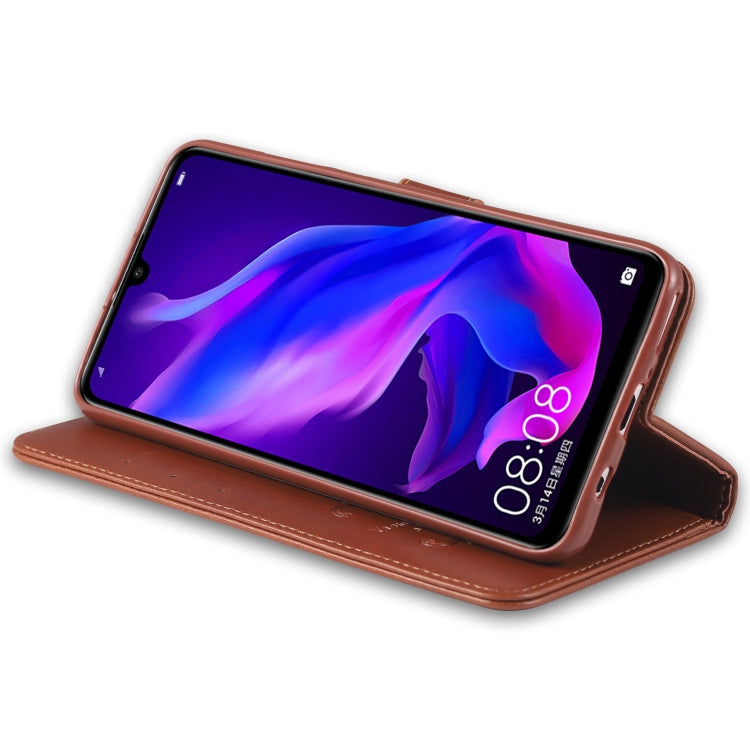 For Huawei P30 Lite / Nova 4E AZNS Sheepskin Texture Horizontal Flip Leather Case with Holder & Card Slots & Wallet(Black) - Huawei Cases by AZNS | Online Shopping UK | buy2fix