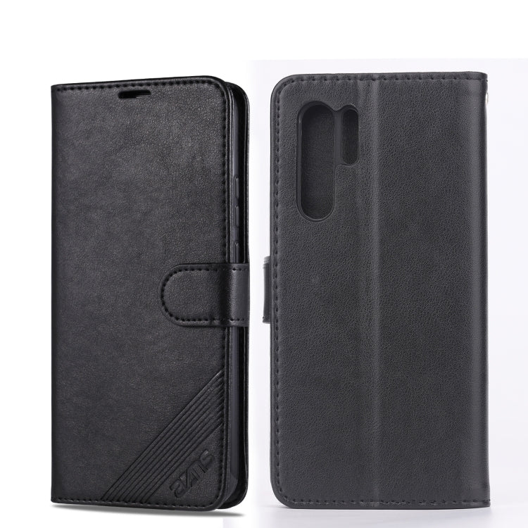 For Huawei P30 Pro AZNS Sheepskin Texture Horizontal Flip Leather Case with Holder & Card Slots & Wallet(Black) - Huawei Cases by AZNS | Online Shopping UK | buy2fix