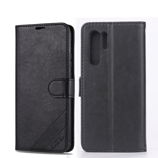 For Huawei P30 Pro AZNS Sheepskin Texture Horizontal Flip Leather Case with Holder & Card Slots & Wallet(Black) - Huawei Cases by AZNS | Online Shopping UK | buy2fix