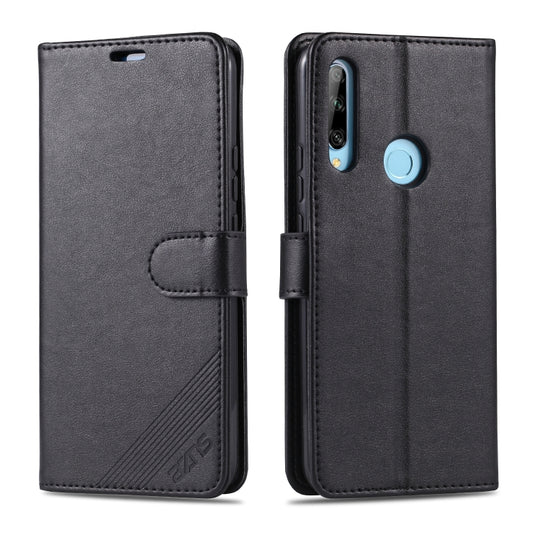 For Huawei Enjoy 10 Plus / P Smart Z AZNS Sheepskin Texture Horizontal Flip Leather Case with Holder & Card Slots & Wallet(Black)
