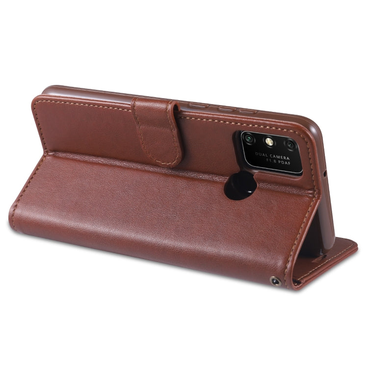 For Huawei Honor 9A AZNS Sheepskin Texture Horizontal Flip Leather Case with Holder & Card Slots & Wallet(Red) - Honor Cases by AZNS | Online Shopping UK | buy2fix