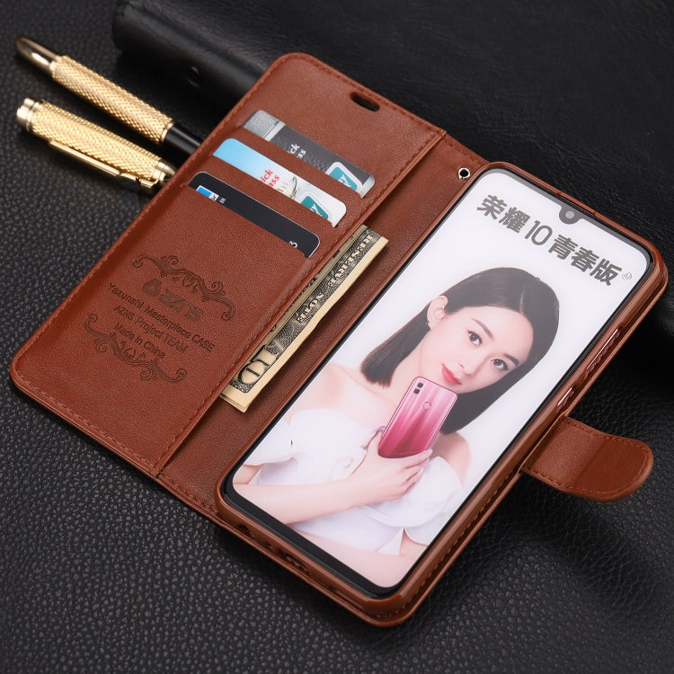 For Huawei Honor 10 Lite AZNS Sheepskin Texture Horizontal Flip Leather Case with Holder & Card Slots & Wallet(Red) - Honor Cases by AZNS | Online Shopping UK | buy2fix