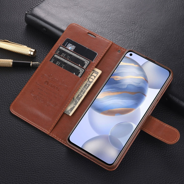 For Huawei Honor 30 / 30 Pro AZNS Sheepskin Texture Horizontal Flip Leather Case with Holder & Card Slots & Wallet(Brown) - Honor Cases by AZNS | Online Shopping UK | buy2fix