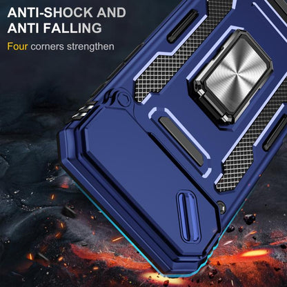 For iPhone Air Armor PC + TPU Camera Shield Phone Case(Navy Blue) - iPhone Air Cases by buy2fix | Online Shopping UK | buy2fix