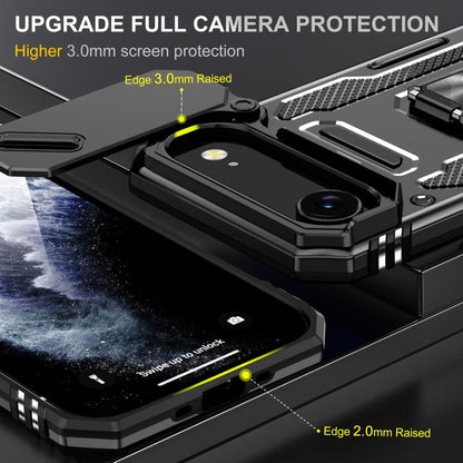 For iPhone Air Armor PC + TPU Camera Shield Phone Case(Black) - iPhone Air Cases by buy2fix | Online Shopping UK | buy2fix