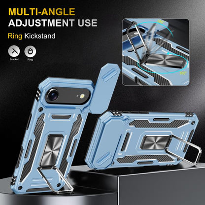 For iPhone Air Armor PC + TPU Camera Shield Phone Case(Light Blue) - iPhone Air Cases by buy2fix | Online Shopping UK | buy2fix