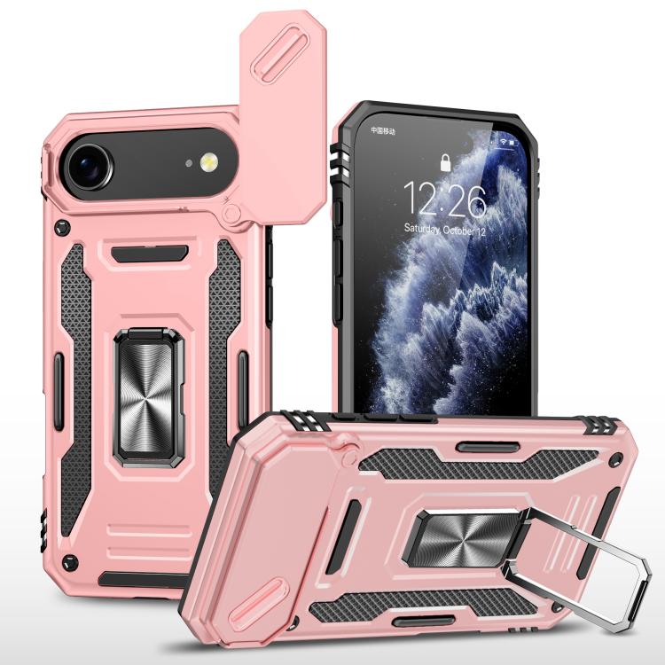 For iPhone Air Armor PC + TPU Camera Shield Phone Case(Rose Gold) - iPhone Air Cases by buy2fix | Online Shopping UK | buy2fix