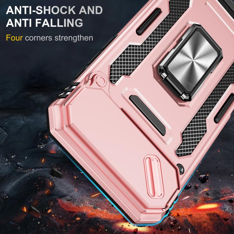 For iPhone Air Armor PC + TPU Camera Shield Phone Case(Rose Gold) - iPhone Air Cases by buy2fix | Online Shopping UK | buy2fix