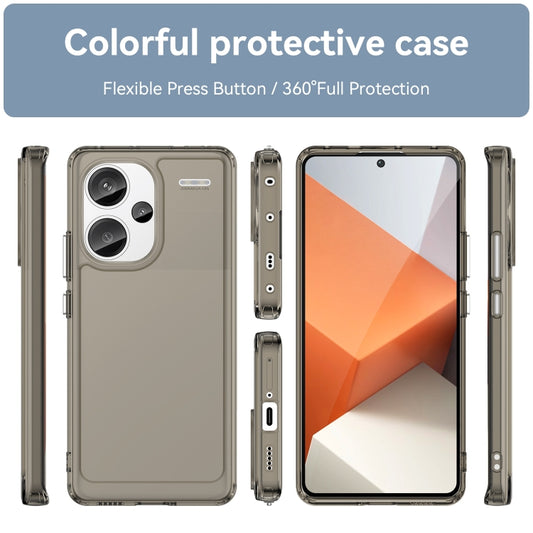 For Xiaomi Redmi Note 13 Pro+ Candy Series TPU Phone Case(Transparent Grey) - Xiaomi Cases by buy2fix | Online Shopping UK | buy2fix