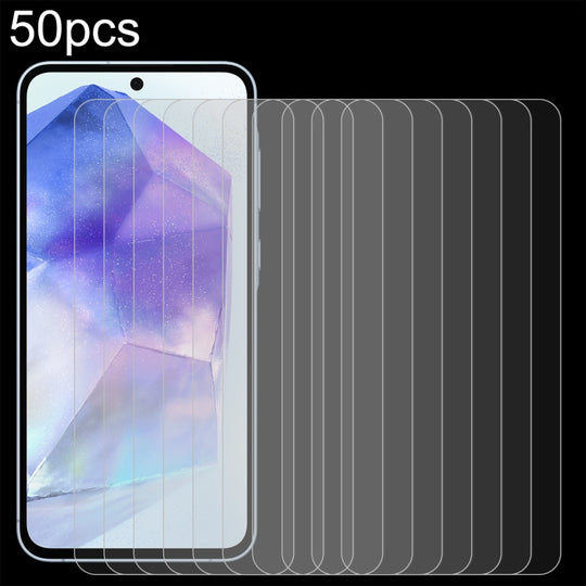 For Samsung Galaxy A55 50pcs 0.26mm 9H 2.5D Tempered Glass Film