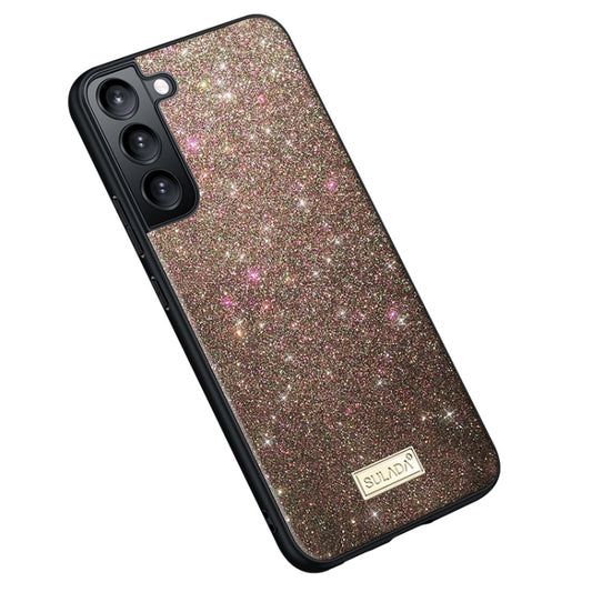 For Samsung Galaxy S23 5G SULADA Glittery TPU Hybrid Handmade Leather Phone Case(Colorful) - Galaxy S23 5G Cases by SULADA | Online Shopping UK | buy2fix