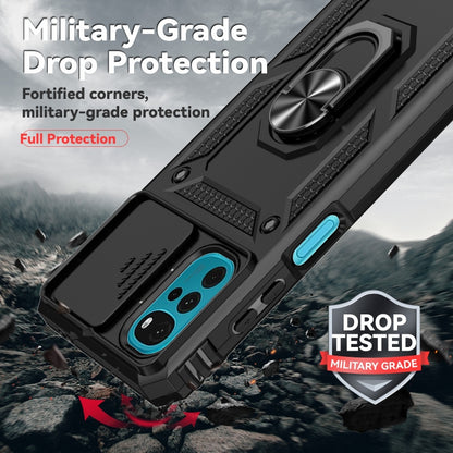 For Motorola Moto G22 5G / Moto G Play 2024 Sliding Camshield Holder Phone Case(Black) by buy2fix