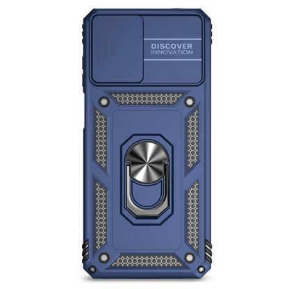 For Motorola Moto G22 5G / Moto G Play 2024 Sliding Camshield Holder Phone Case(Blue) by buy2fix