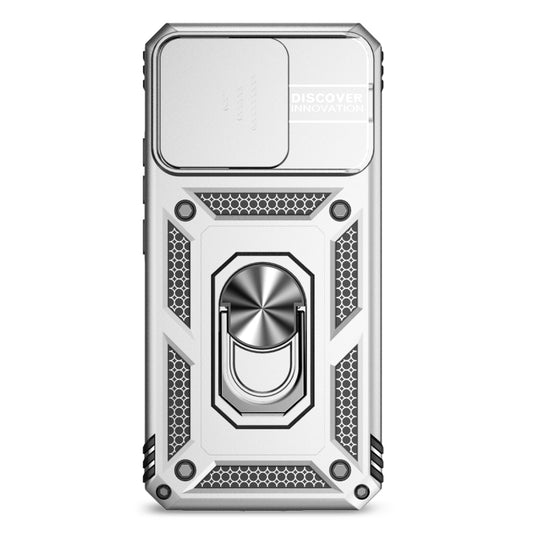 For Xiaomi 13 Sliding Camshield Holder Phone Case(Silver) - 13 Cases by buy2fix | Online Shopping UK | buy2fix