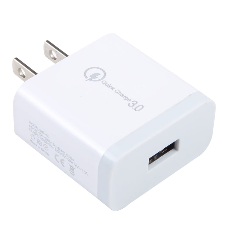 AR-40 QC3.0 USB Quick Charger, US Plug - USB Charger by buy2fix | Online Shopping UK | buy2fix