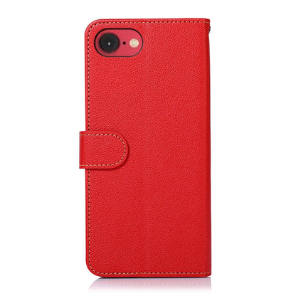 For iPhone 16e KHAZNEH Litchi Texture Leather RFID Phone Case(Red) by buy2fix