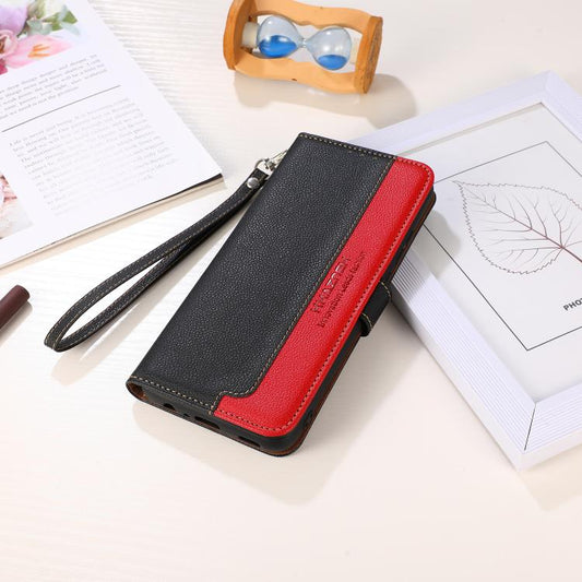 For iPhone Air KHAZNEH Litchi Texture Leather RFID Phone Case(Black) - iPhone Air Cases by buy2fix | Online Shopping UK | buy2fix