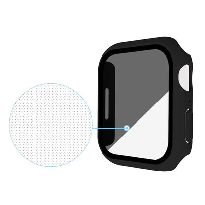 For Apple Watch Ultra 3 / 2 / 1 49mm Frosted PC + Anti-spy Tempered Film Integrated Watch Protective Case(Black) by buy2fix