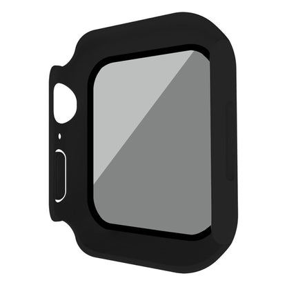 For Apple Watch Ultra 3 / 2 / 1 49mm Frosted PC + Anti-spy Tempered Film Integrated Watch Protective Case(Black) by buy2fix