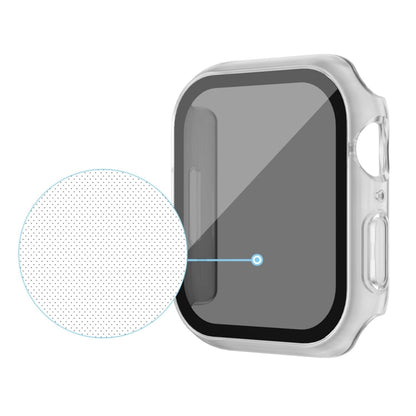 For Apple Watch Ultra 3 / 2 / 1 49mm Frosted PC + Anti-spy Tempered Film Integrated Watch Protective Case(Transparent) by buy2fix