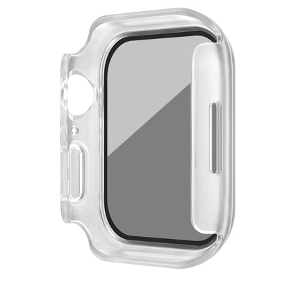 For Apple Watch Ultra 3 / 2 / 1 49mm Frosted PC + Anti-spy Tempered Film Integrated Watch Protective Case(Transparent) by buy2fix