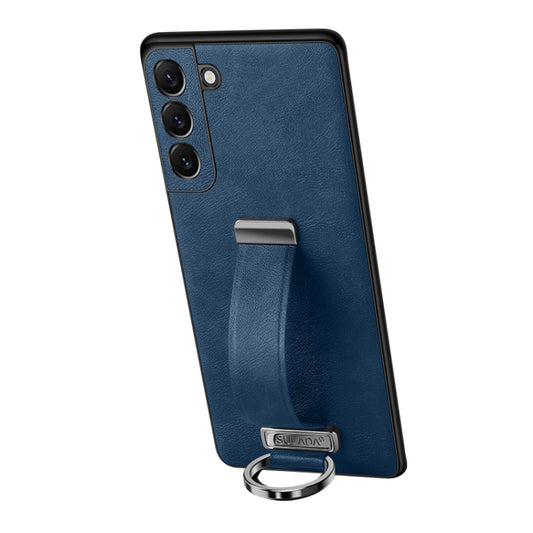 For Samsung Galaxy S23 5G SULADA PC Hybrid Leather Texture Skin Feel Shockproof Phone Case(Blue) - Galaxy S23 5G Cases by SULADA | Online Shopping UK | buy2fix