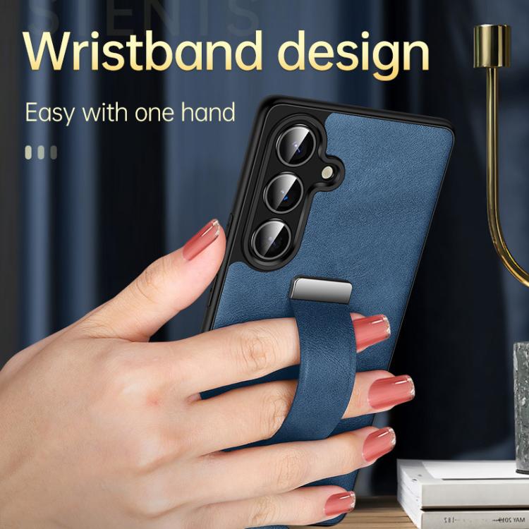 For Samsung Galaxy S23+ 5G SULADA PC Hybrid Leather Texture Skin Feel Shockproof Phone Case(Black) - Galaxy S23+ 5G Cases by SULADA | Online Shopping UK | buy2fix