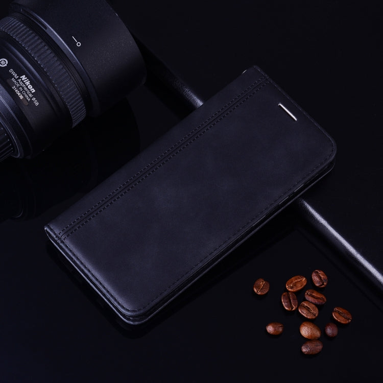 For Xiaomi Redmi Note 13 Pro 4G Frosted Business Magnetic Horizontal Flip PU Phone Case(Black) - Xiaomi Cases by buy2fix | Online Shopping UK | buy2fix
