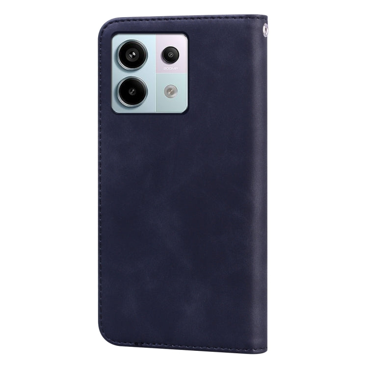 For Xiaomi Redmi Note 13 Pro 4G Frosted Business Magnetic Horizontal Flip PU Phone Case(Black) - Xiaomi Cases by buy2fix | Online Shopping UK | buy2fix
