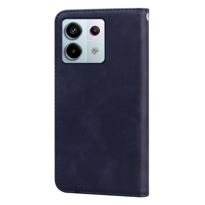 For Xiaomi Redmi Note 13 Pro 4G Frosted Business Magnetic Horizontal Flip PU Phone Case(Black) - Xiaomi Cases by buy2fix | Online Shopping UK | buy2fix