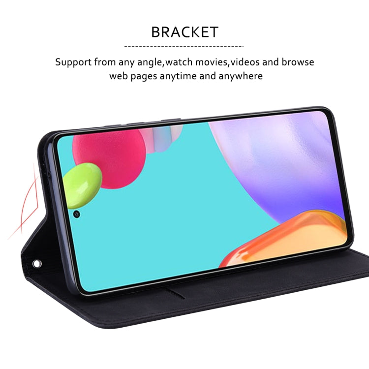 For Samsung Galaxy A04E Frosted Business Magnetic Horizontal Flip PU Phone Case(Black) by buy2fix