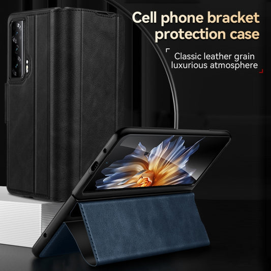 For Honor Magic Vs SULADA All-inclusive Magnetic Snap Flip Leather Phone Case(Black) - Honor Cases by SULADA | Online Shopping UK | buy2fix