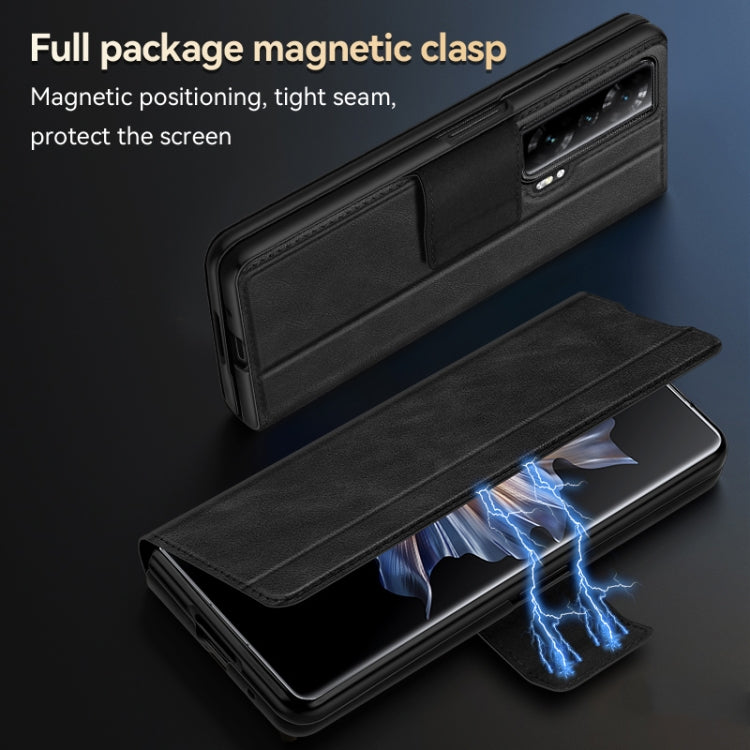 For Honor Magic Vs SULADA All-inclusive Magnetic Snap Flip Leather Phone Case(Black) - Honor Cases by SULADA | Online Shopping UK | buy2fix