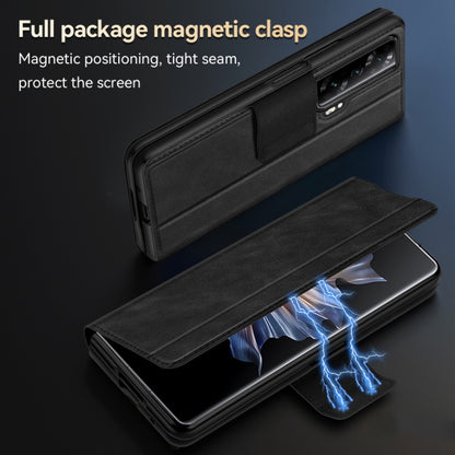 For Honor Magic Vs SULADA All-inclusive Magnetic Snap Flip Leather Phone Case(Black) - Honor Cases by SULADA | Online Shopping UK | buy2fix