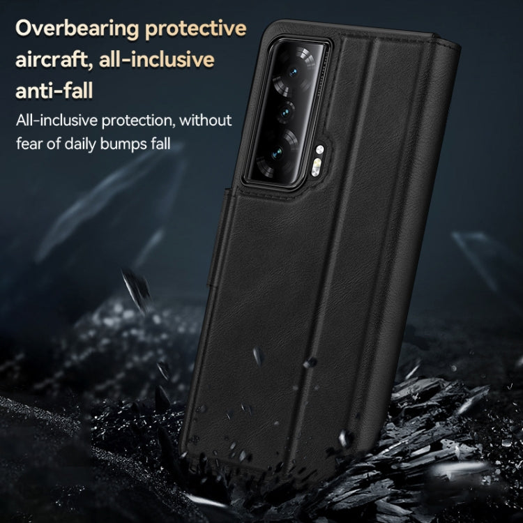 For Honor Magic Vs SULADA All-inclusive Magnetic Snap Flip Leather Phone Case(Black) - Honor Cases by SULADA | Online Shopping UK | buy2fix
